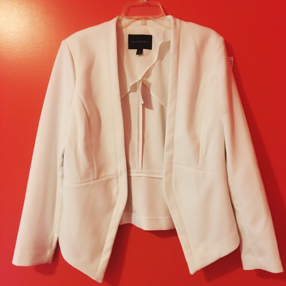 NWT BANANA REPUBLIC White Blazer